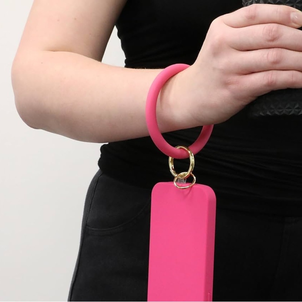 🆕 Carson & Quinn Magnetic Silicone Case Wristlet & Key Rink For iPhone Pro 6.1”